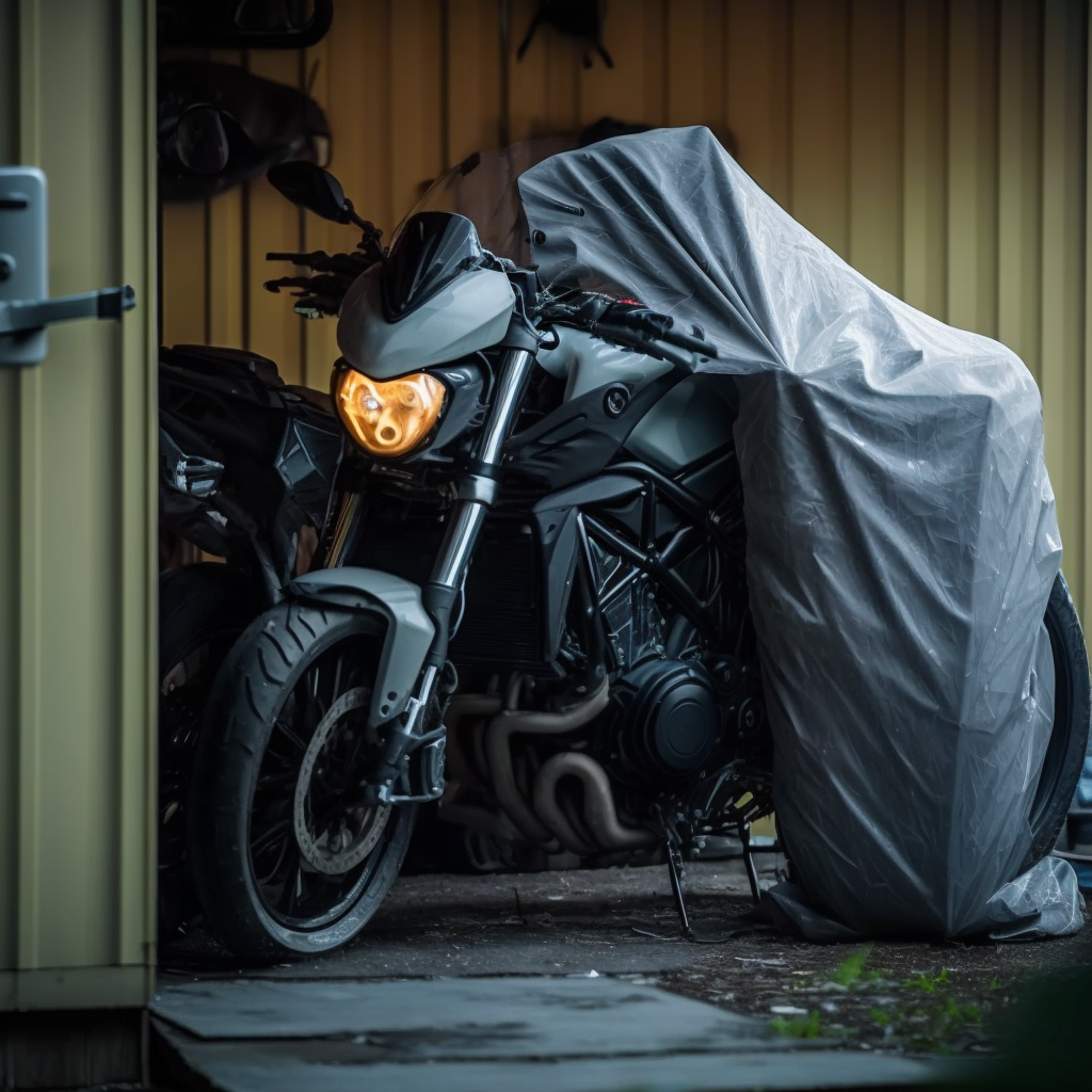 мотоцикл в гараже